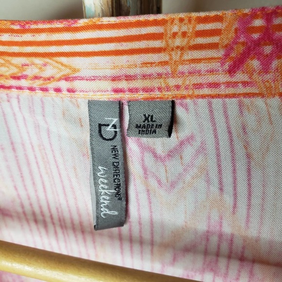 NEW DIRECTION WEEKEND LIGHTWEIGHT BUTTON DOWN LADIES SIZE XL - Picture 6 of 8